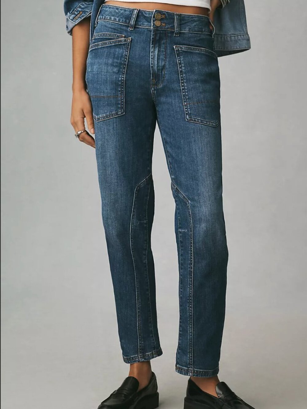 Anthropologie Wanderer Mid-Rise Relaxed Jeans by Pilcro Sz 26